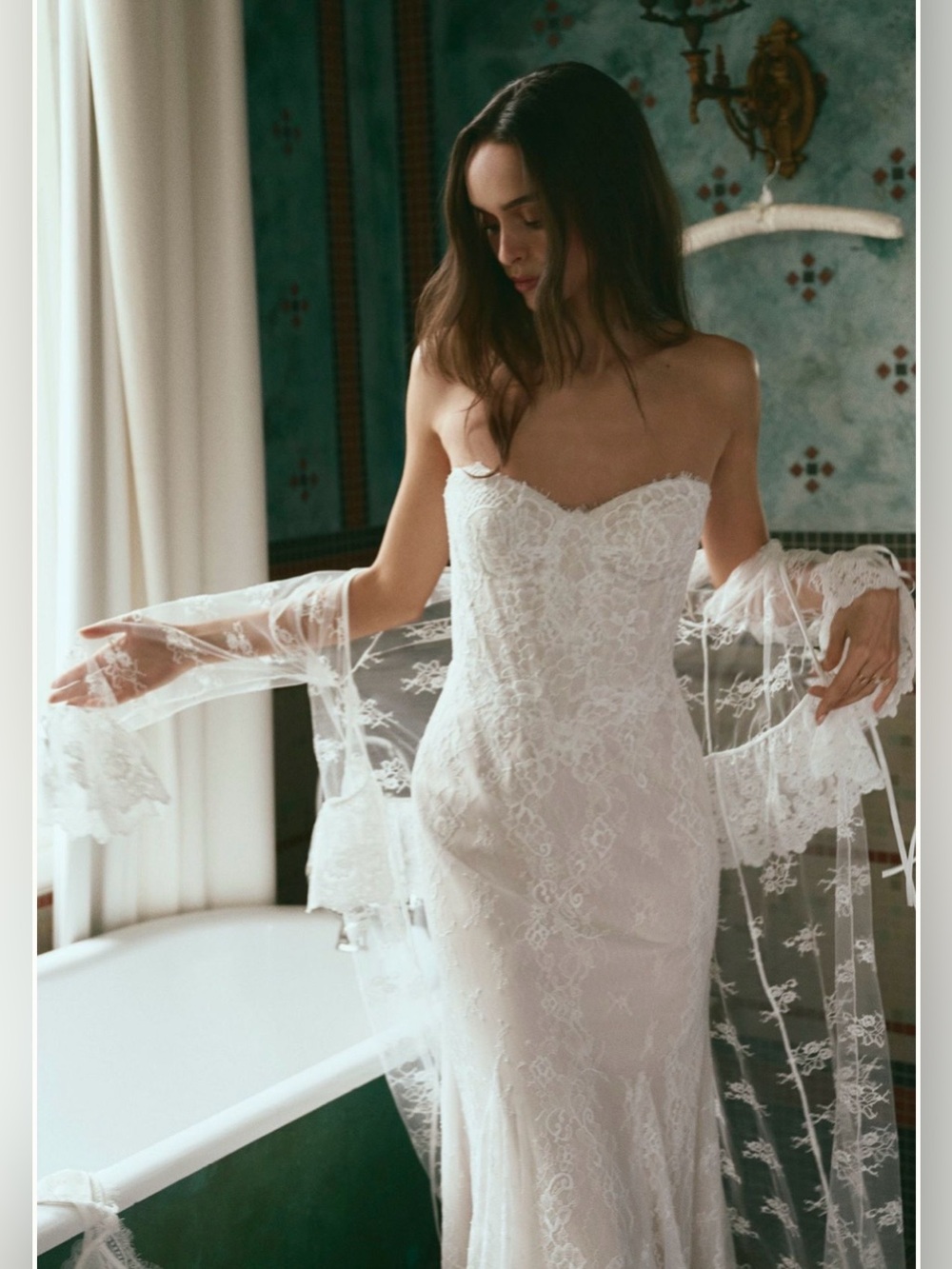 Kilo Brava Ruffle Lace Maxi Robe - Picture 2 of 2